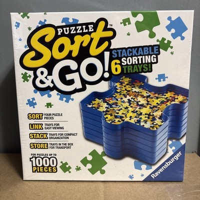 Ravensburger - Puzzle Sort & Go - 6 Stackable Sorting Trays New & Sealed