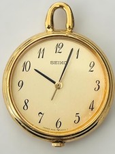 Seiko Pocket Watch 4N21-0022 Quartz Analog Unisex Gold Vintage Japan Pre-owned