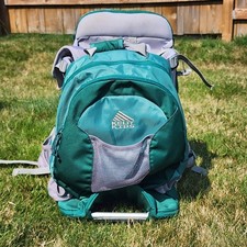 Kelty Kids 3.0 Transit Backpack Child Carrier, Green  Gray Color, w/Canopy   
