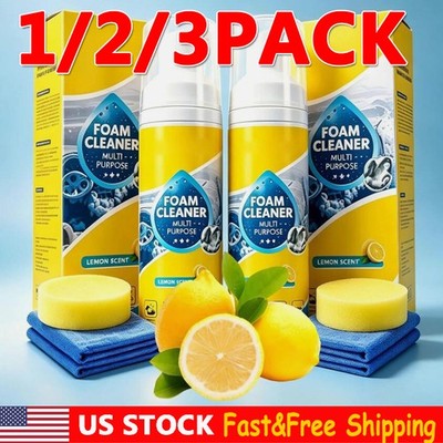 4-in-1 Multi-Enzyme Foam Cleaner, Deep Cleaning Spray for Car Kitchen Bathroom