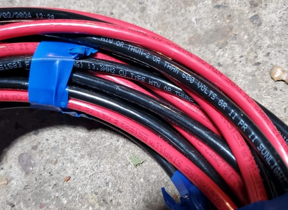 6 AWG THWN-2 Wire 20' Stranded 10' Black & 10 ft Red 600V Insulated Copper - Image 2 of 4
