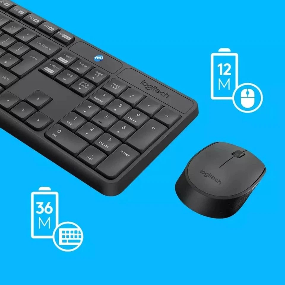 Logitech MK235 Kit Mouse And Keyboard Wireless Wifi Layout Italian Wireless - Image 4 of 4