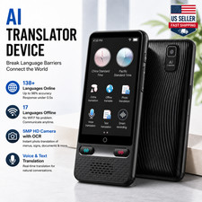 AI Language Translator Device 138 Languages Voice Text Offline Camera OCR Travel