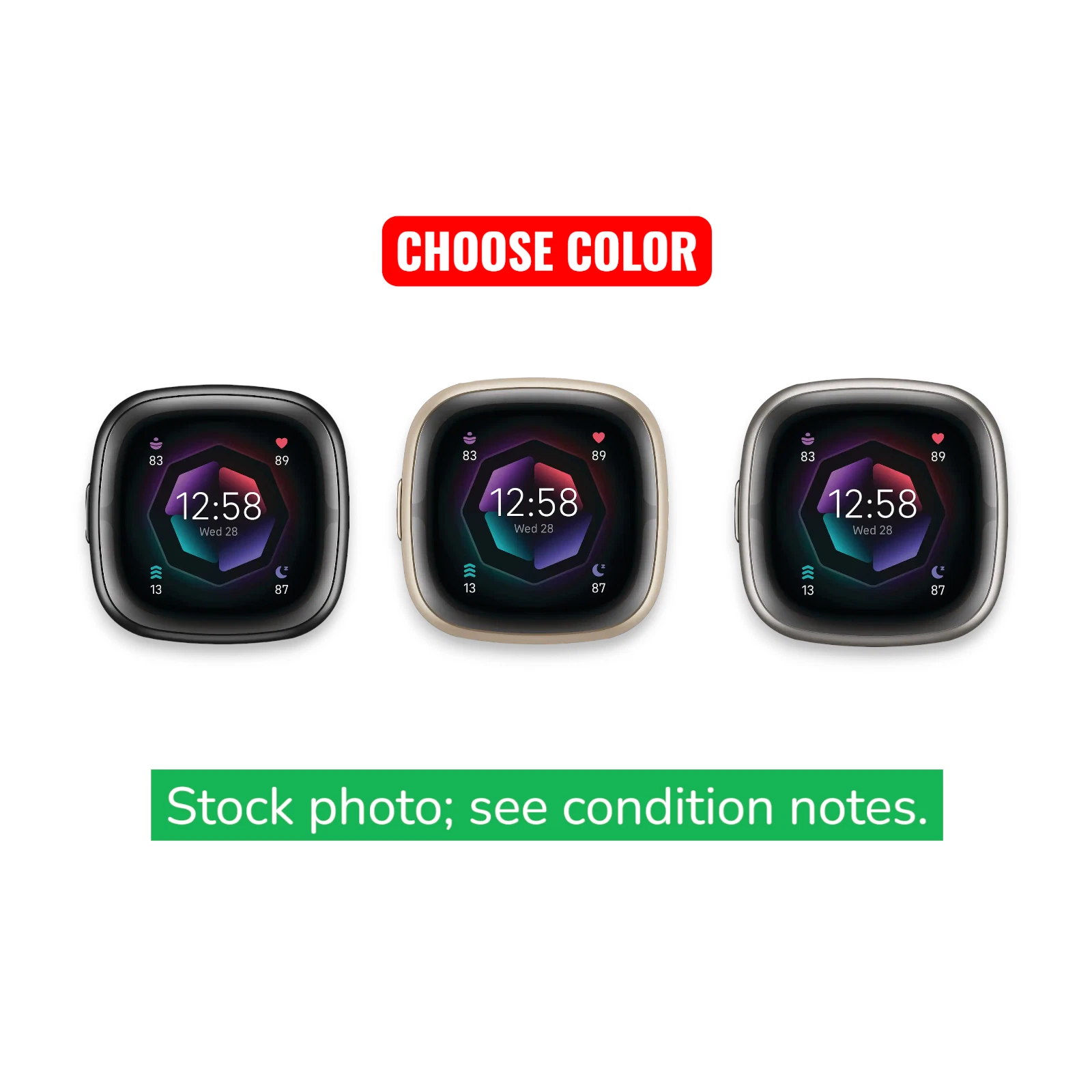Fitbit - Sense 2 Advanced Health Smartwatch - Choose Color (Fair Condition)
Opens in a new window or