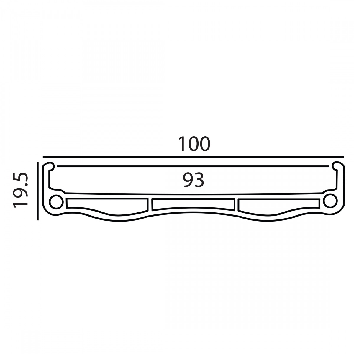 Weinmann DHL100 20-Inch Alloy Bicycle Rim - 36 Hole, Black, Tube-Only, Durable