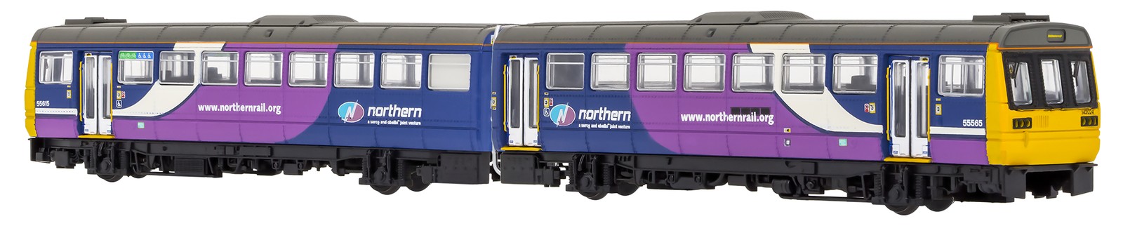 Dapol 2D-142-006 N Gauge Class 142 Pacer 142024 Northern Rail