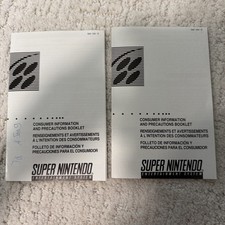 2 SNES Super Consumer Information Precautions...