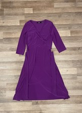 Ralph Lauren Purple Wrap Dress Size 8