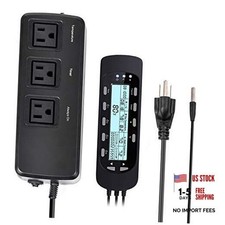 Reptile Thermostat Digital Outlet Temperature Timer 2 In 1 Temperature Timer