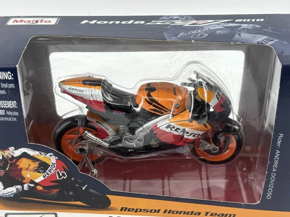 Maisto 1:18 2010 Honda RC212V Repsol MotoGP Diecast Moto Andrea Dovizioso  Foto 4 de 4