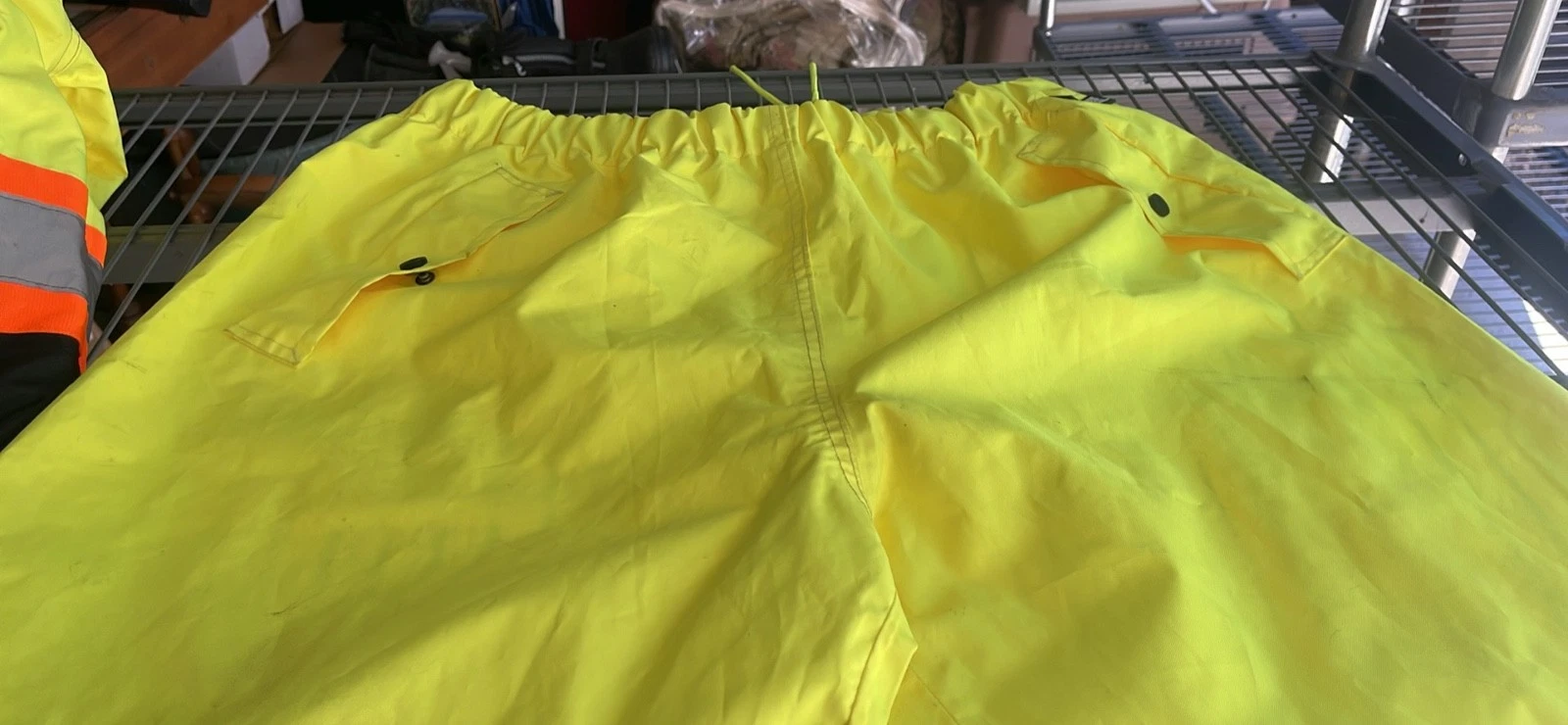 Holmes Workwear Men’s XL Rain Jacket and Pants- High Visibility image 4