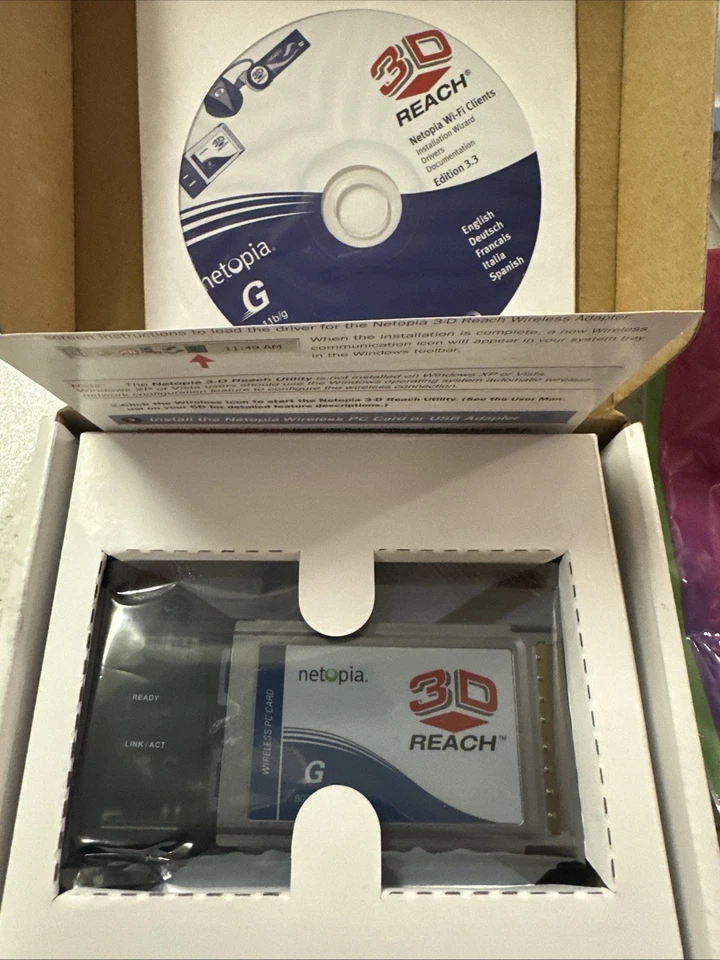 NIB-Netopia TER/GCBA-N3 laptop WiFi-NA adaptor PC Card - Image 2 of 4