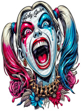 Harley Quinn Girl Car Window Vinyl Decal Comic Villain Graphic Bumper Sticker