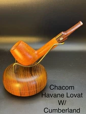 Vintage NOS Unsmoked Chacom Havane Lovat W/Cumberland 860 Tobacco Pipe