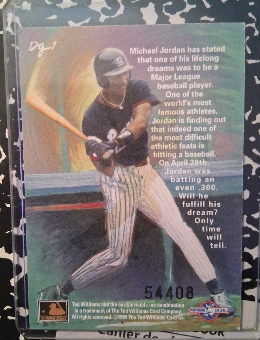 1994 Ted Williams Card Company - Dan Gardiner Collection Michael Jordan #DG1 thumbnail 2