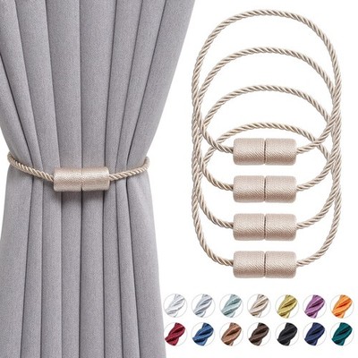 Pretty Jolly 4er Pack Magnet Vorhang Raffhalter 16 Zoll Handarbeit 4er Pack, Beige 