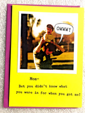 MOTHER'S DAY CARD RECYCLED PAPER GREETINGS "MOM- BET YOU DIDN'T KNOW WHAT..."