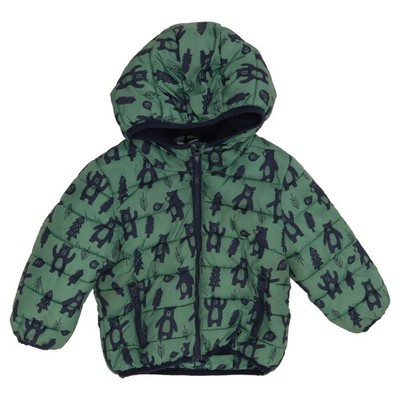 F&F Baby, Winterjacke, Unisex (Kinder), Größe: 80, Grün/Blau, Polyester #jml