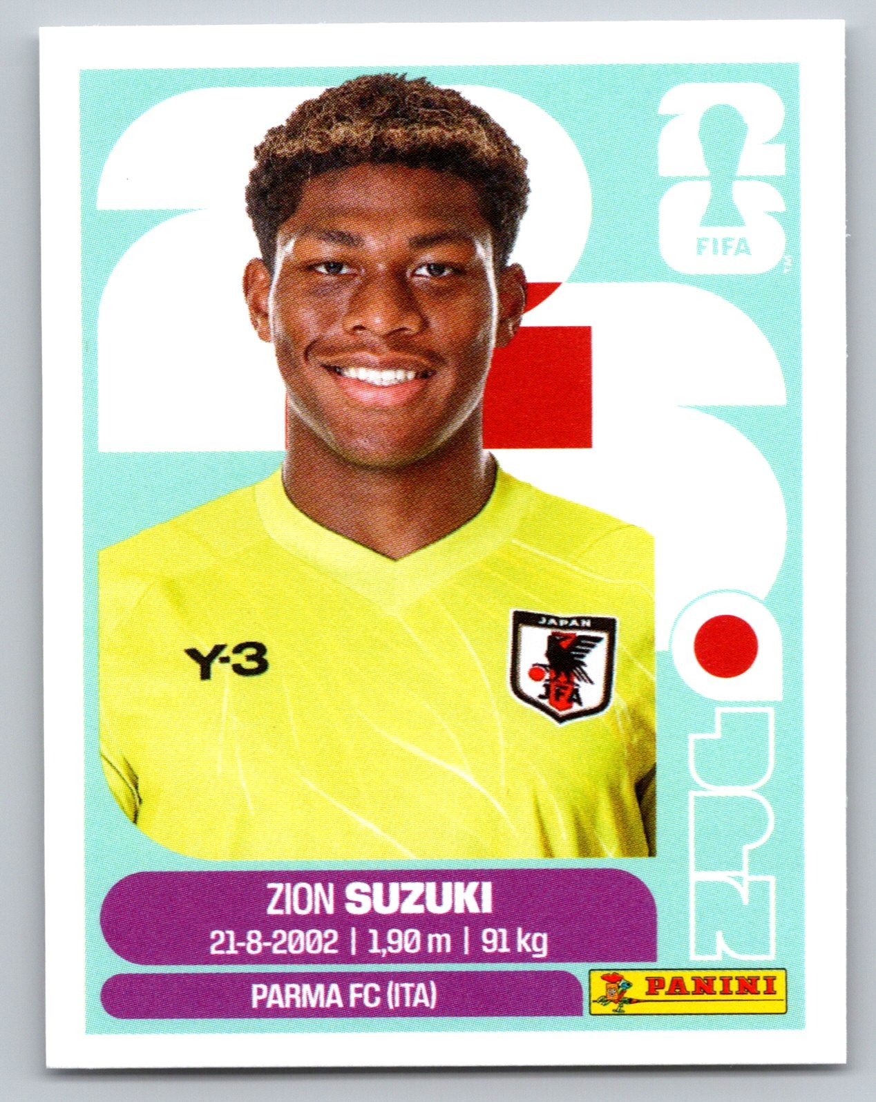 2026 Panini FIFA World Cup Stickers #JPN2 Zion Suzuki