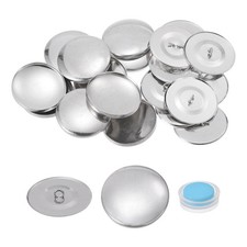 10 Sets Self Cover Button Kit 38mm Aluminum Button with Tool