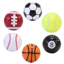 Funny Golf Balls  Pack of 6 Novelty Golf Balls for Kids  Funny Golf Gifts