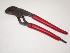 Snap-on 91ACP 9" Adjustable Joint Interlocking Channel Pliers Red Handle USA