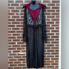 In Character Gothic Vampira Costume Sz 3XL Halloween Horror Victorian Theater