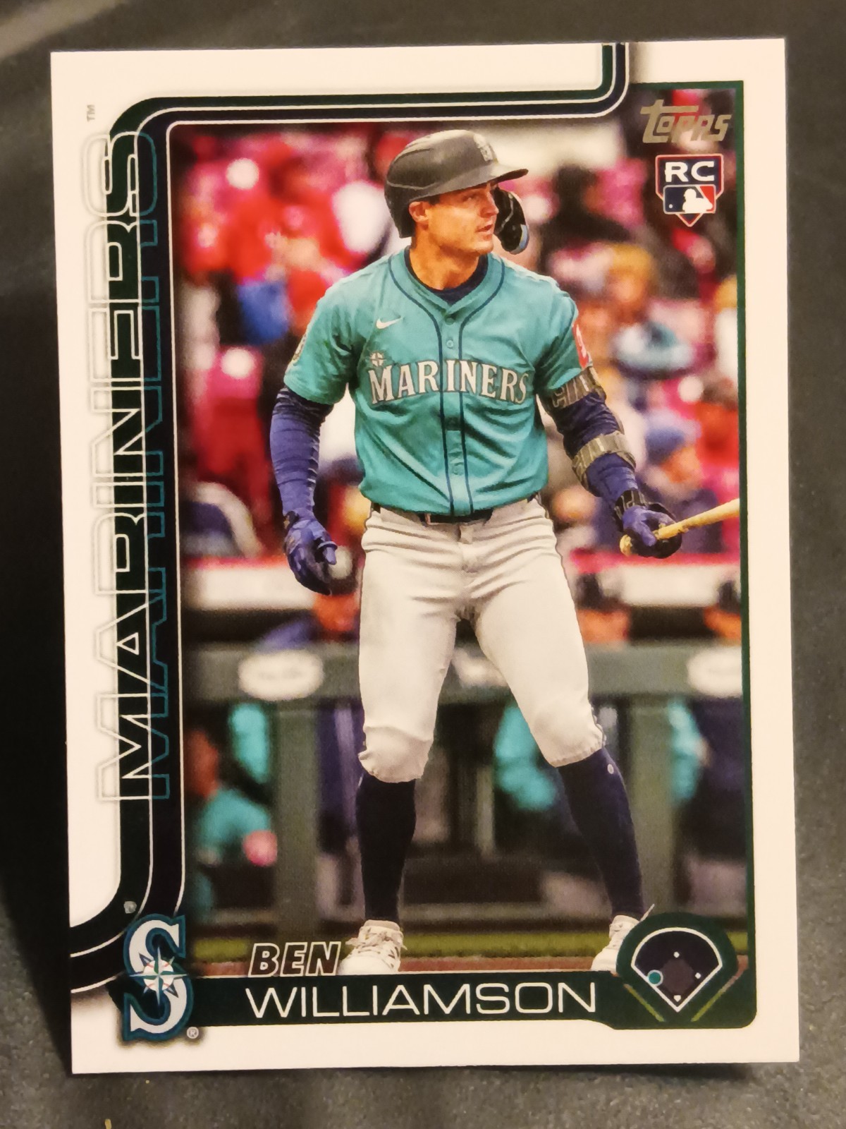 2025 Topps Update Series #US130 Ben Williamson (RC) Seattle Mariners