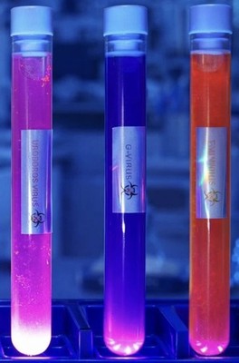 Glowing Umbrella Corporation Test Tubes Resident Evil- Set of 4