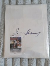 Boxing Canvas Hand Signed By Iran Barkley!  JSA COA