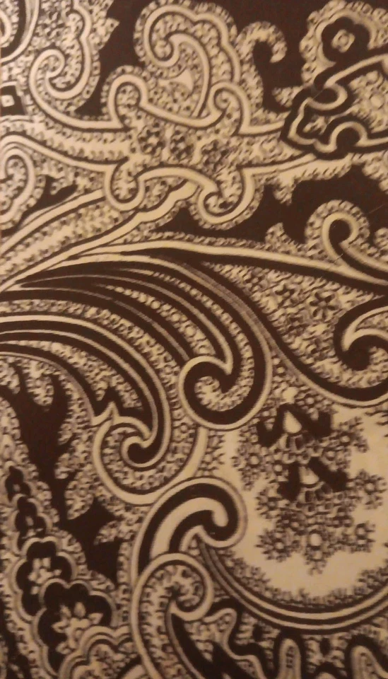 Dark Blue Paisley Head Scarf Extra Long - Image 2 of 4