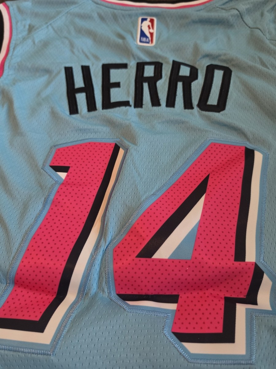 NBA Stores Miami Heat Light Blue Tyler Herro Nike Dri-Fit Jersey