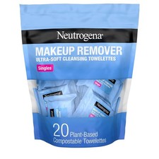 Neutrogena Makeup Remover Wipes, Daily Single Face Cleansing Towelettes, 20 ct