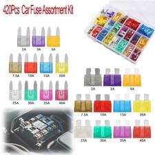 420Pcs Car Blade Fuse Assortment Assorted Kit Blade Set Auto Truck Automotive