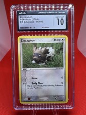 Zigzagoon 74/106 EX Emerald - CGC GEM MINT 10- Pokemon TCG 2005 Vintage on eBay
