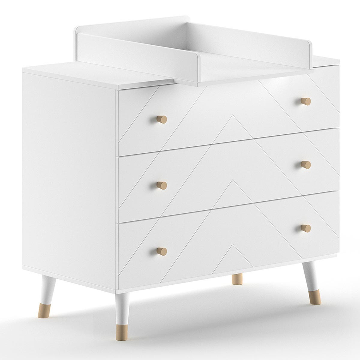 Commode avec plan à langer Billy pour créer une chambre bébé cocooning