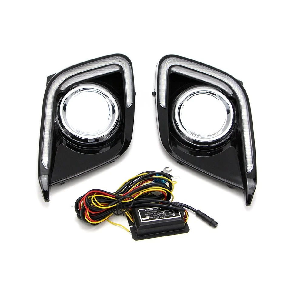 FOR MAZDA 3 AXELA 2014 2015 DRL LED DAYTIME RUNNING LIGHT FOG LAMP W TURN SIGNAL - Image 2 of 4