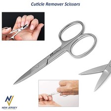 Finger Toe Nail Scissors Cuticle Clipper Curved Manicure Cutter German Grade