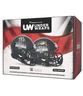 2026 Fanatics Under Wraps WrestleMania Signed Mini Football Helmet NEW UNOPENED!