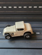 VINTAGE AURORA TJET 1366 HOT ROD COUPE SUPER NICE HO SLOT CAR WHITE WOW