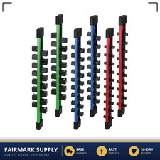 Socket Organizer Set 6 Pcs Double Sided 14-inch 38-inch 12-inch Aluminum Socket Organizer Set 6 Pcs Double Sided 14-inch 38-inch 12-inch Aluminum