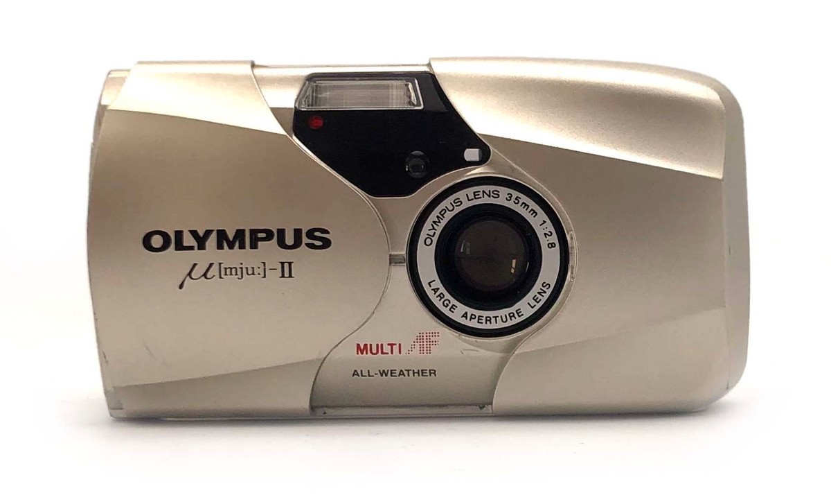 K2221 OLYMPUS オリンパス μ mju Ⅱ 35mm 1:2.8 Olympus M [mju:]-II 35mm Compact Point Shoot Film Camera with 2.8