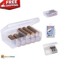 Elegant Battery Organizer Case for 12 AAA Batteries - Durable  Portable Design