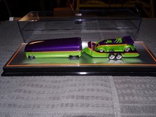 Hot Wheels--custom Vw Drag Race Set--1 Of 1--custom Display Case