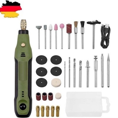 34Tlg Mini Dremel Multifunktionswerkzeug USB Akku for Mehrzweck Drehwerkzeug
