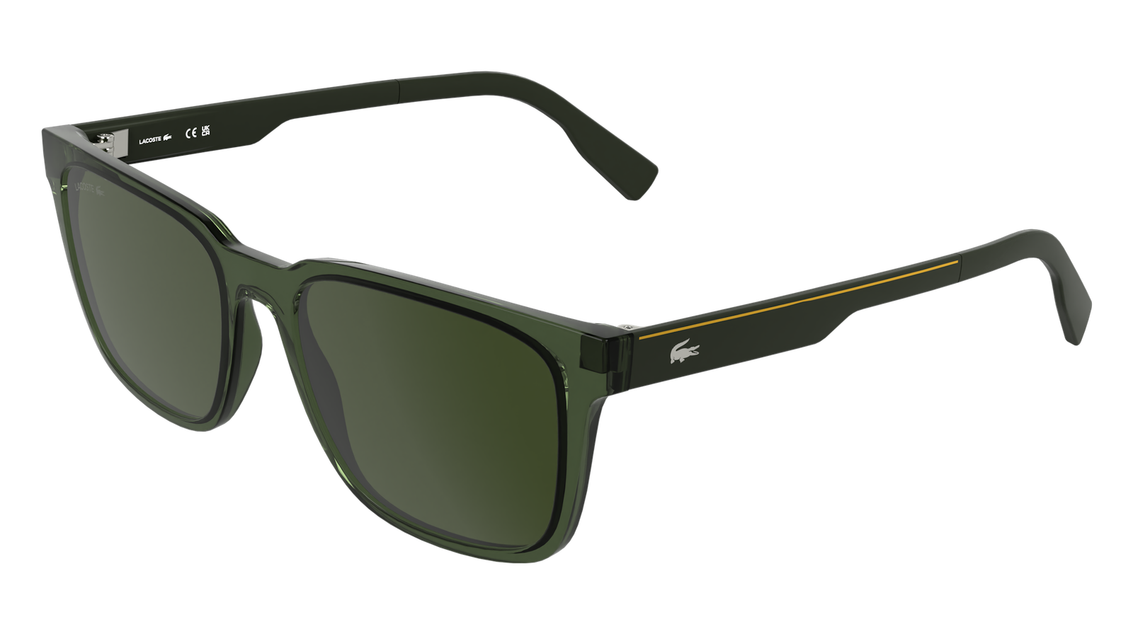 Occhiali da Sole LACOSTE L6077S 301 Clear GREEN 55/18/145 Uomo