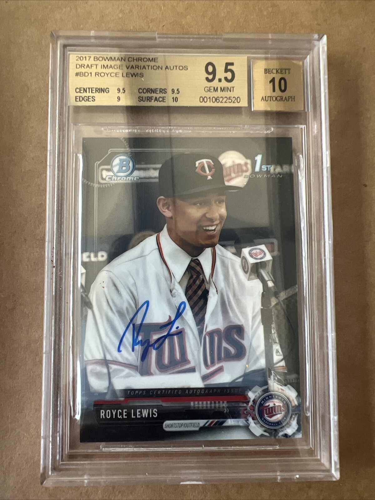2018 topps みずみずしい high tek royce lewis auto