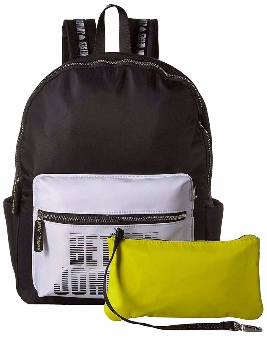 Betsey Johnson Sporty School Overnight Logo Backpack Lightweight