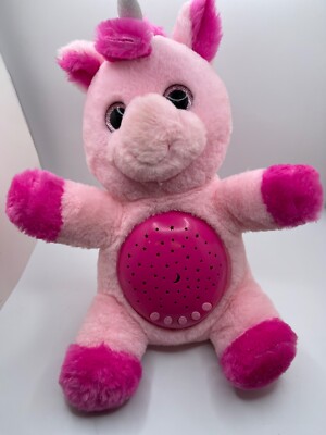 Spark Create Imagine Light Up Musical Hot Pink Unicorn Plush Stuffed Sound WORKS
