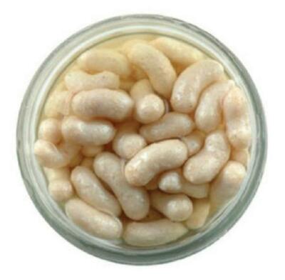 Berkley Gulp White Maggots Fishing Bait 1.5 Oz Jar